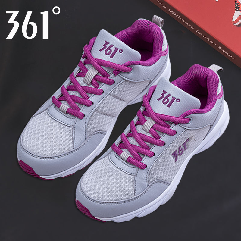 361运动鞋女透气网面跑步鞋