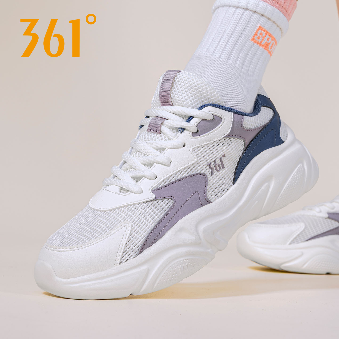 361女鞋休闲运动鞋官方正品2026新款黑色网鞋夏季薄款透气跑步鞋