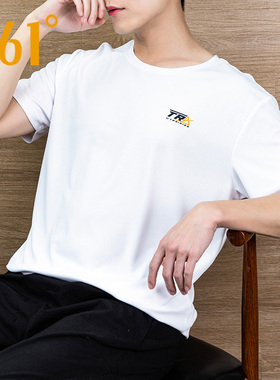 361短袖T恤男夏季冰丝速干衣白色休闲男体恤薄款透气跑步运动上衣