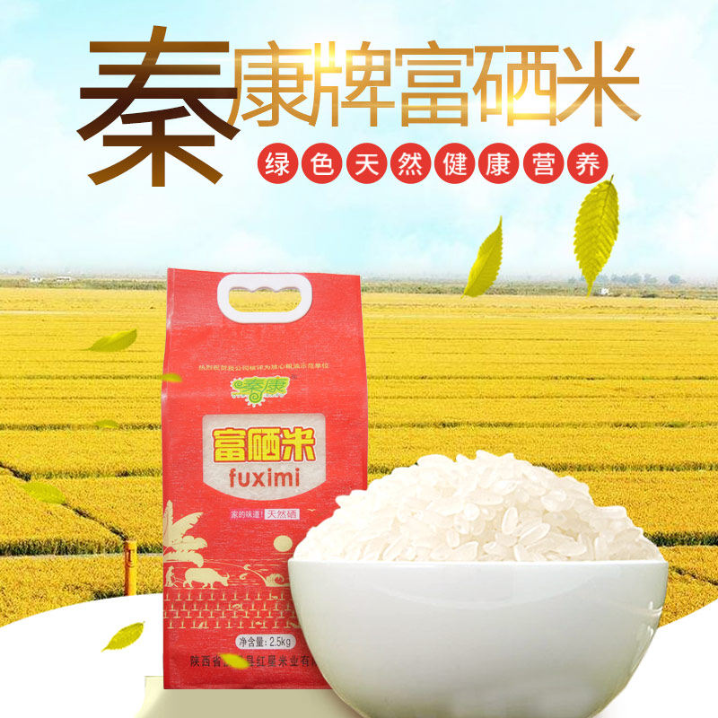 秦康富硒大米新米长粒香米