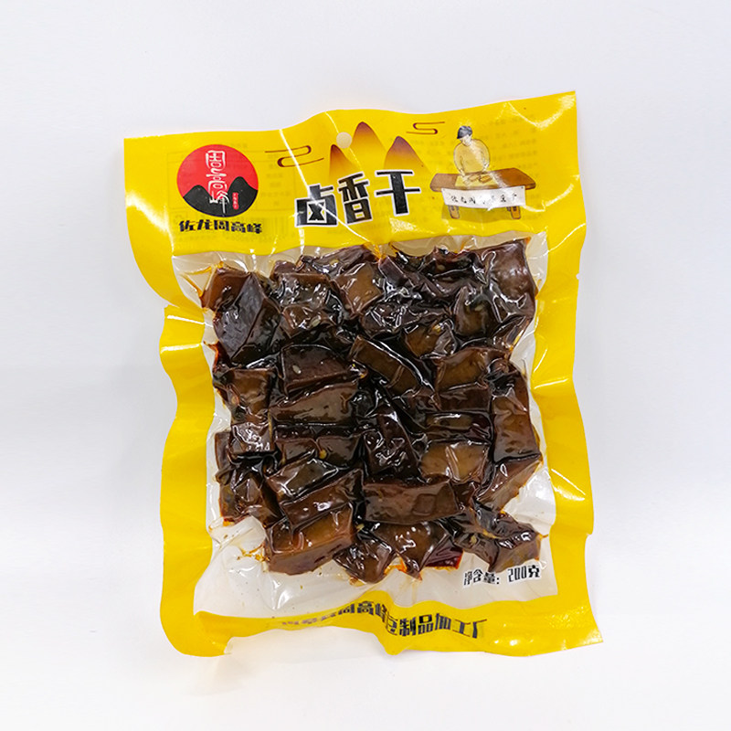 陕南岚皋特产劲道零食麻辣豆腐串佐龙周高峰卤香干劲道200g/袋