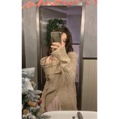 JustQin糯叽叽 毛衣届白月光羊毛针织衫 秋冬嗲嗲一字肩毛衣女