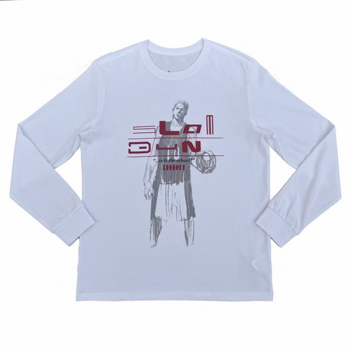 新款AJ6灌篮高手联名款樱木花道手稿运动篮球休闲速干宽松长袖T恤