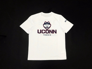 康涅狄格大学球员版精英男运动篮球休闲速干训练美式T恤短袖