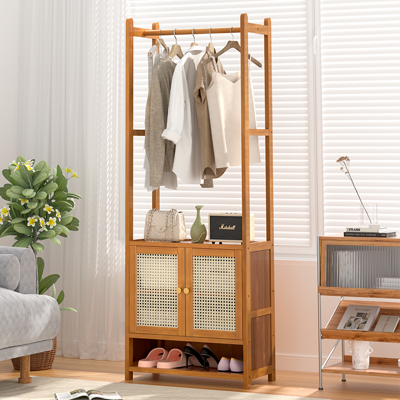 楠竹挂衣架落地卧室家用衣帽架