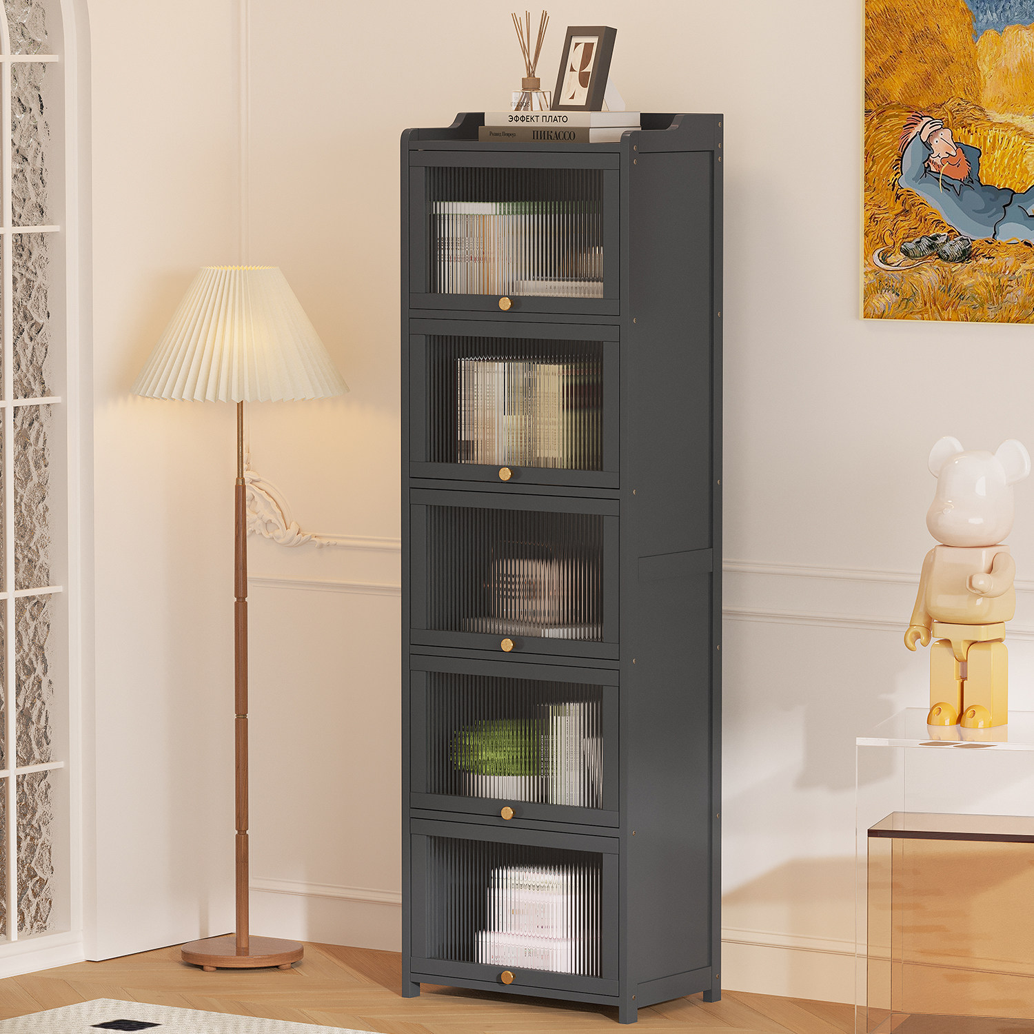 书架置物架落地书柜子家用儿童客厅多层卧室简易储物置物柜收纳柜,住宅家具,单个书柜,淘宝优惠券,粉丝福利购,淘宝优惠卷