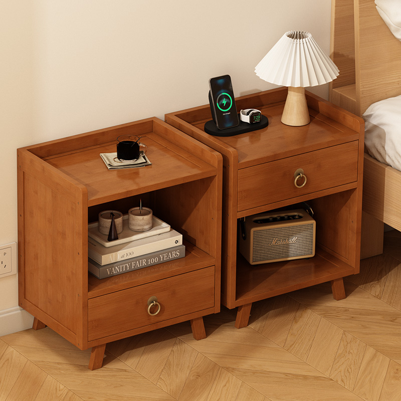 现代储物柜卧室床边柜置物架