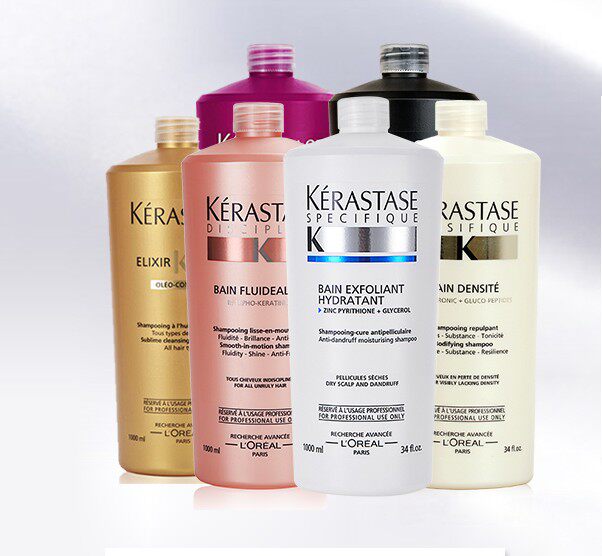 正品进口巴黎卡诗洗发水卡诗纤细发质洗发乳1000ml强健细软发质