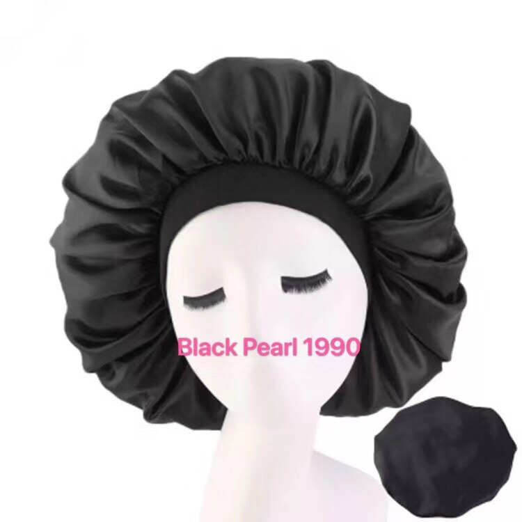 SATIN SLEEP CAP HAIR NIGHT BONNET LARGE SATIN NIGHTCAP LONG HAIR HOME CAP
