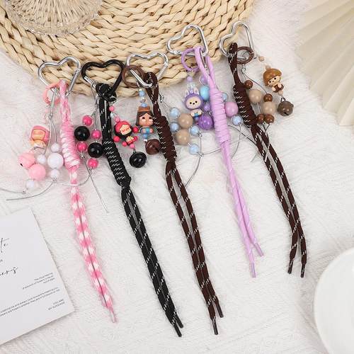 新款可爱卡通萌粒链包包挂件miu系少女钥匙扣书包装饰品