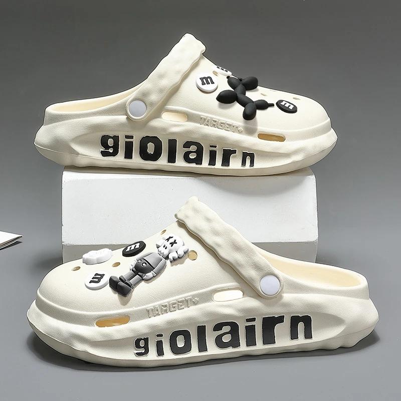 洞洞鞋男士夏季外穿开车透气包头