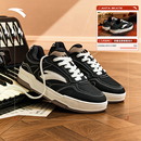 王一博同款 小白鞋 安踏赛博经典 男女同款 运动鞋 低帮黑白板鞋