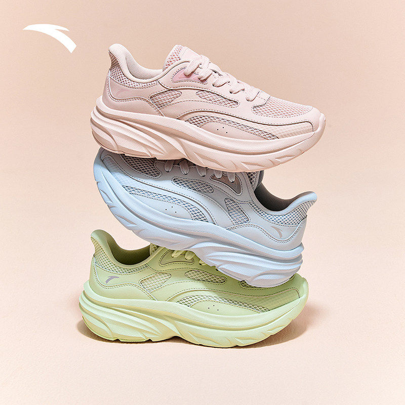 安踏灵光V2丨厚底增高宽楦跑步鞋女鞋2026春季新款软底舒适运动鞋,运动鞋new,跑步鞋,淘宝优惠券,粉丝福利购,淘宝优惠卷