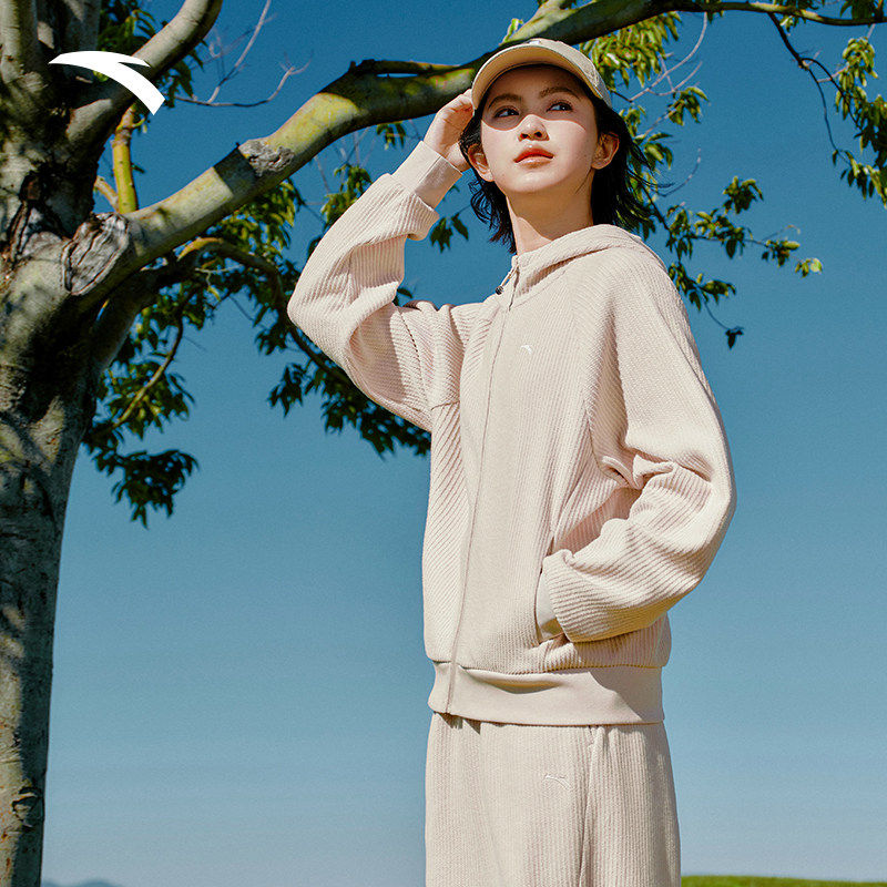 安踏休闲套装女2026春季休闲外套宽松慵懒两件套女子运动服阔腿裤,运动服/休闲服装,运动茄克/外套,淘宝优惠券,粉丝福利购,淘宝优惠卷