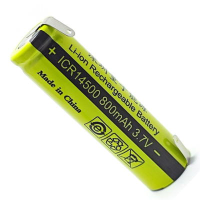 适用超人RS7375剃须刀充电锂电池ICR14500800mAh水洗旋转刮胡刀