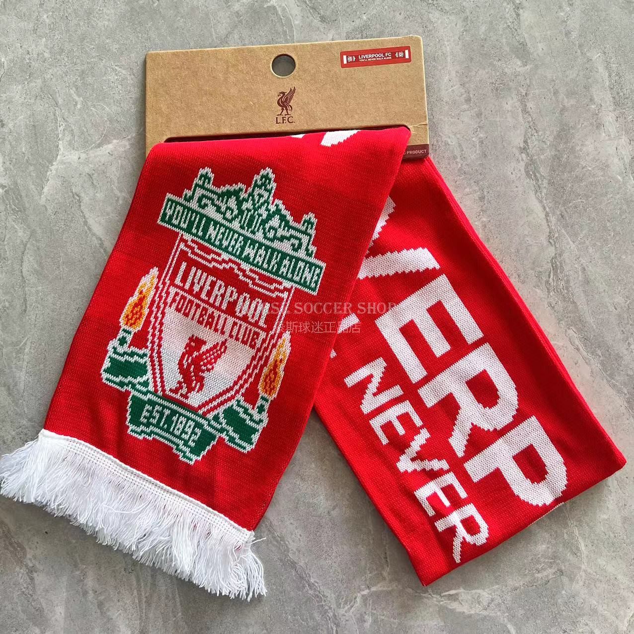 利物浦大队徽围巾 英国官网正品 球迷礼物周边纪念冬季针织围脖