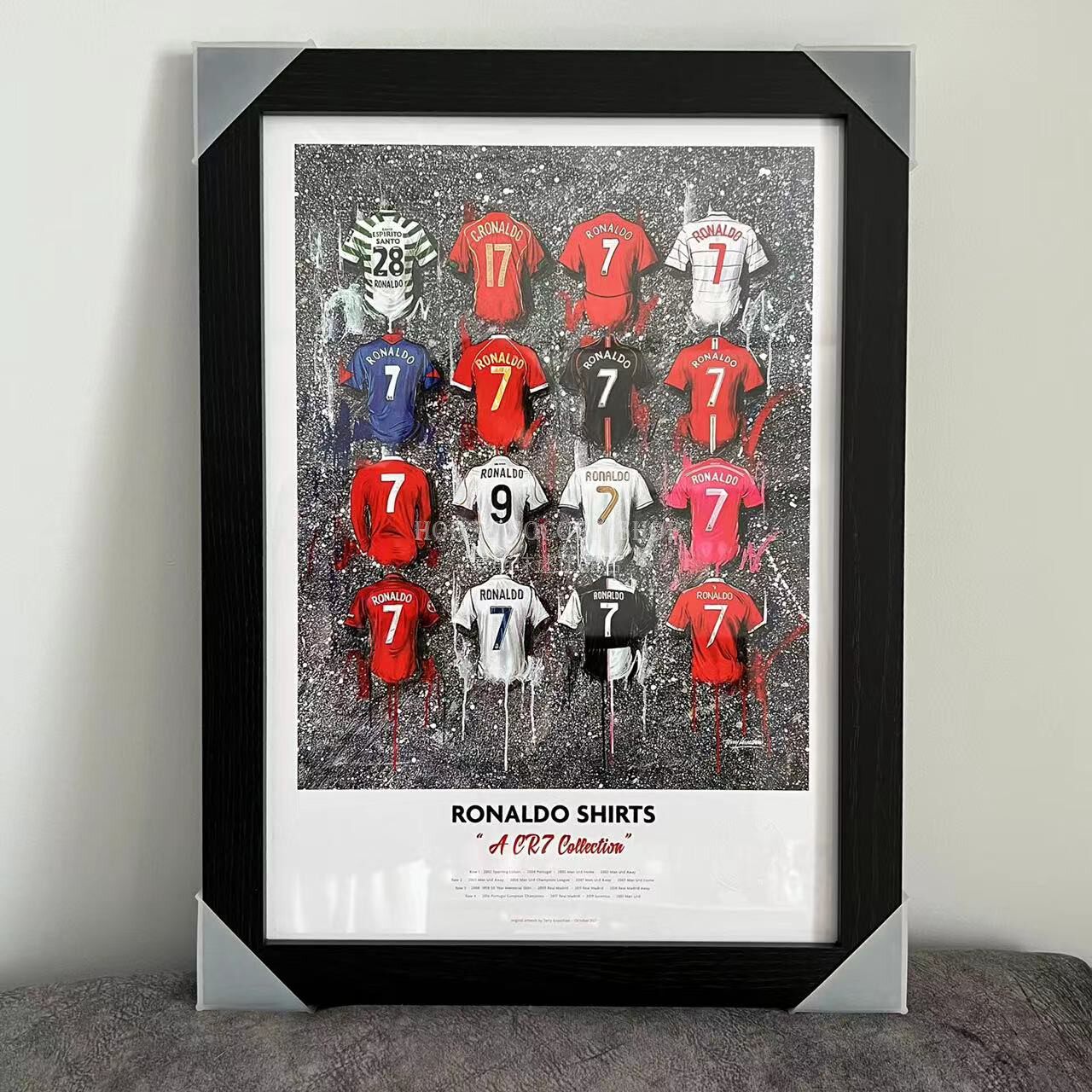 C罗球衣英国艺术家特里奈肖英国代购 球迷周边收藏礼物三冠王队服