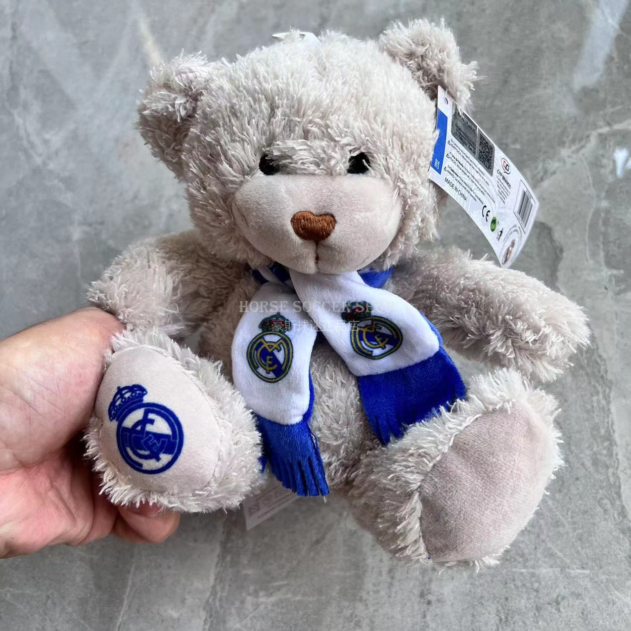 皇马泰迪小熊官网正品代购 足球周边周边Teddy毛绒玩偶球迷礼物