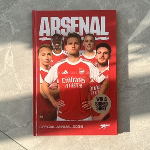 阿森纳2026年刊 官方正品代购 英文原版球迷周边纪念收藏新年礼物