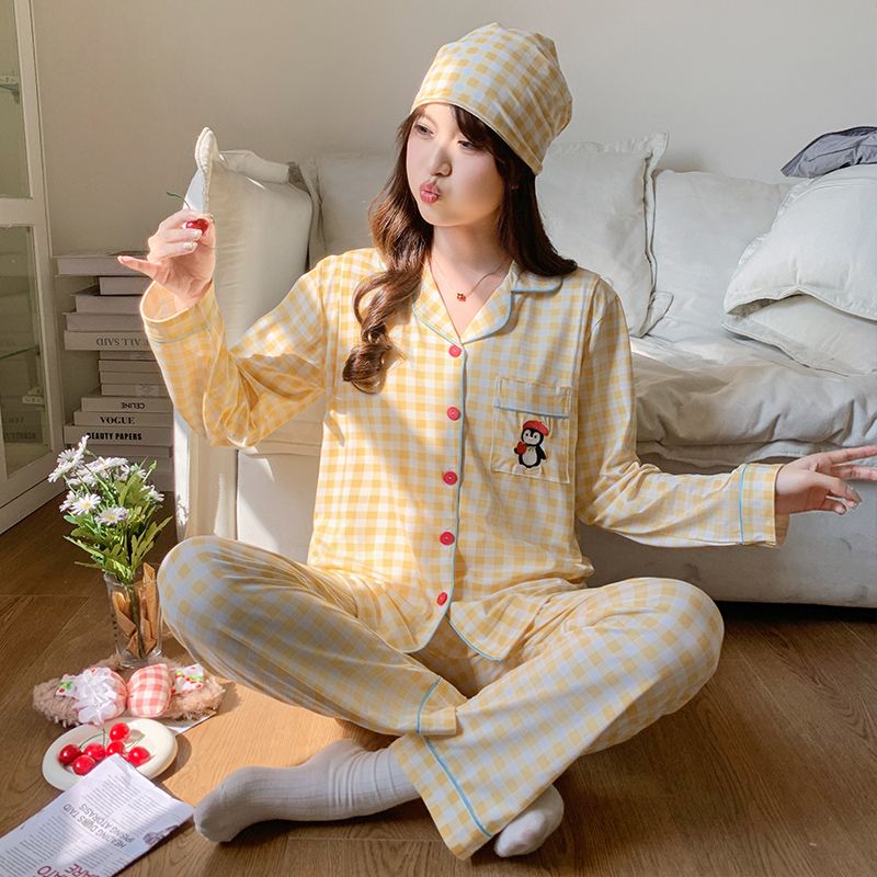 月子服产妇哺乳不勒肚秋带胸垫月子帽春夏季薄款2026新品孕妇睡衣