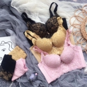 小丘比 美容院美背上托聚拢收副乳加厚小胸调整型文胸5排扣内衣