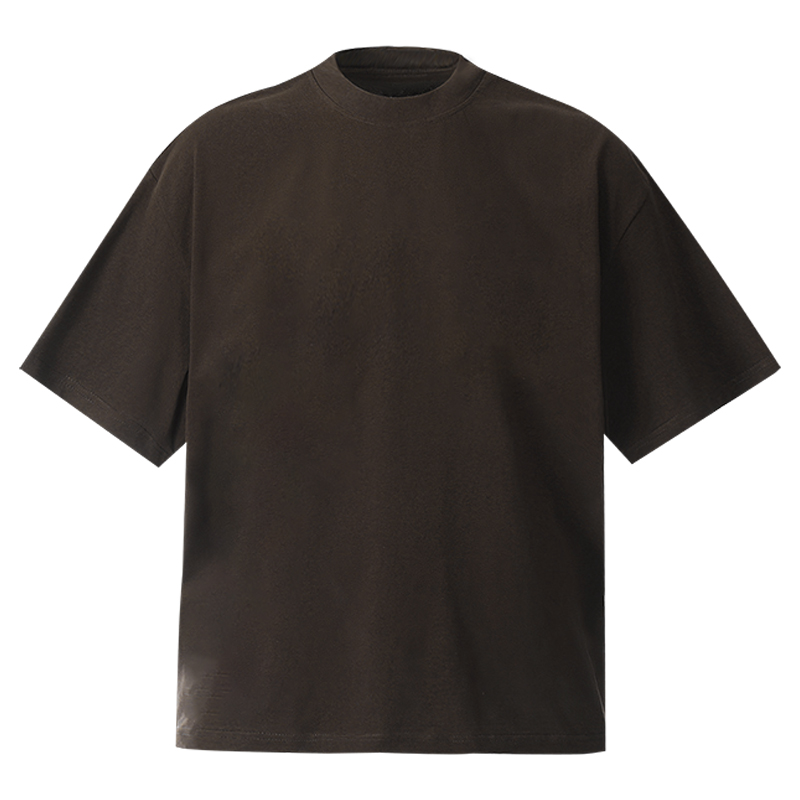 boxy版型cleanfit纯棉短袖280g重磅美式小领口夏季纯色男情侣T恤 男装 T恤 原图主图