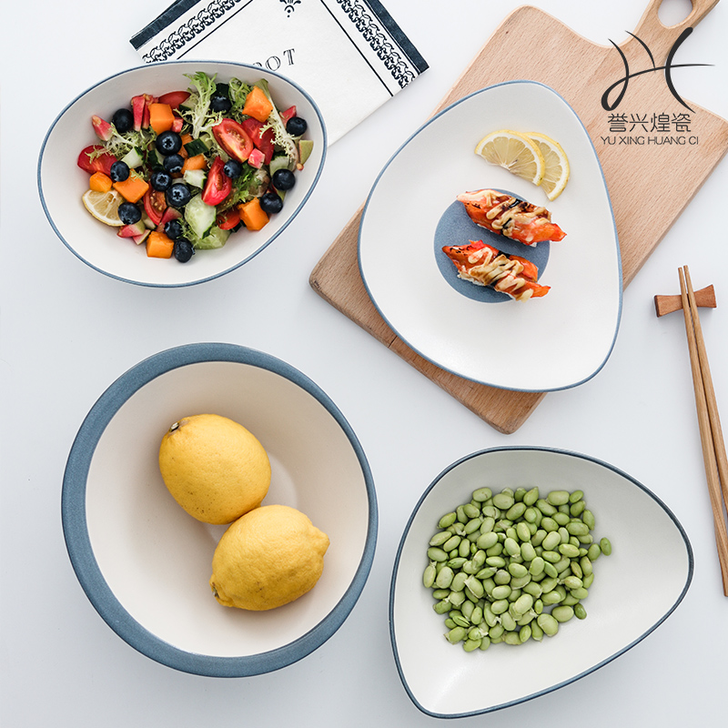 碗碟套装北欧日式欧式餐具套装家用陶瓷吃饭碗筷套碗盘碟套装汤碗|ruв категории посуда, посуда, чаша - от Buy2taobao.com для оказания профессиональной услуги покупки агента Taobao