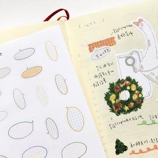 别管贴纸 售完不补chat sticker水纹纸A6对话气泡不干胶手帐素材