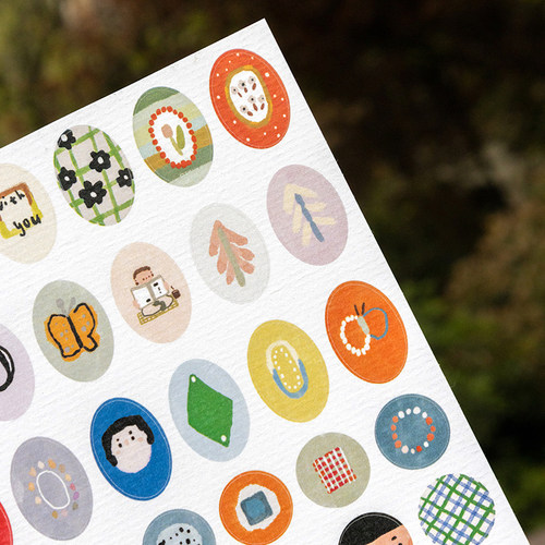 别管手帐贴纸A6圆点百搭