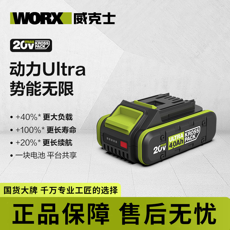 威克士20V全极耳锂电电池WA3276原装正品通用角磨电圆锯电动工具图片