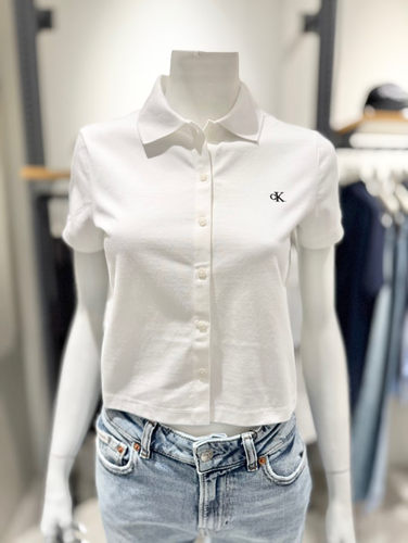 CKJeans 韩国专柜正品 26 春女修身短款冰感针织短袖 47G216G
