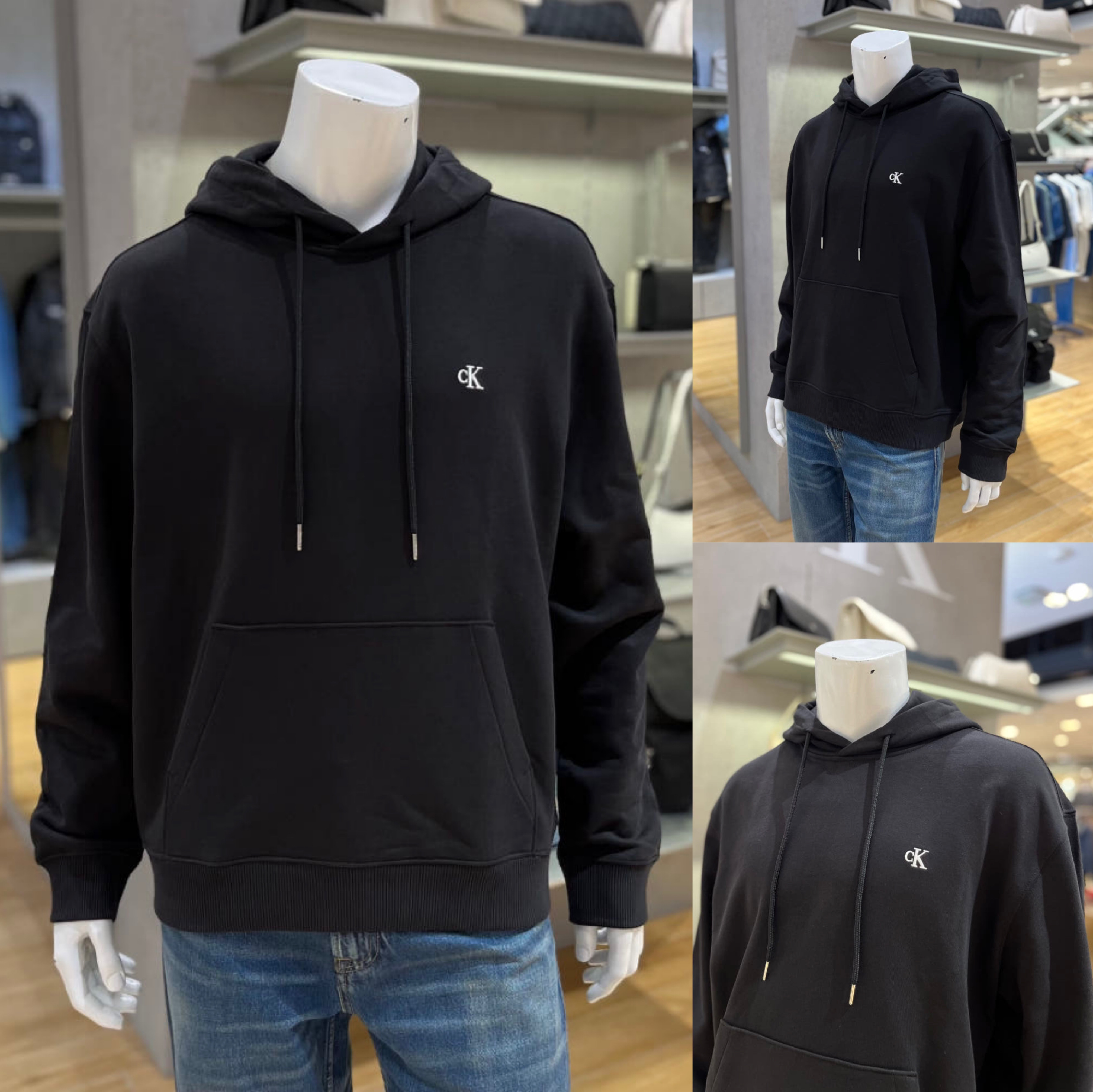 CK JEANS 韩国专柜直邮25秋4RC297G男士时尚休闲卫衣