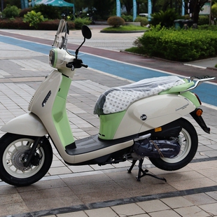 适用QJ壹米后货架载物架菲诺镀铬尾架QJ125T-27G摩托车改装配件u.