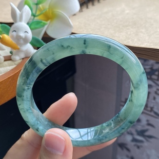 宛若泼墨山水意境画 8.6深邃飘花镯 12.2 3.25批2289号59