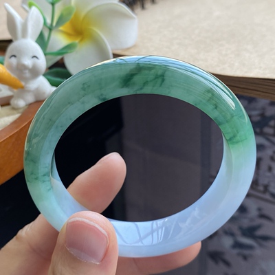 3.23批2185号53.8-12.5-8.6 幽深飘花镯！意境天成！