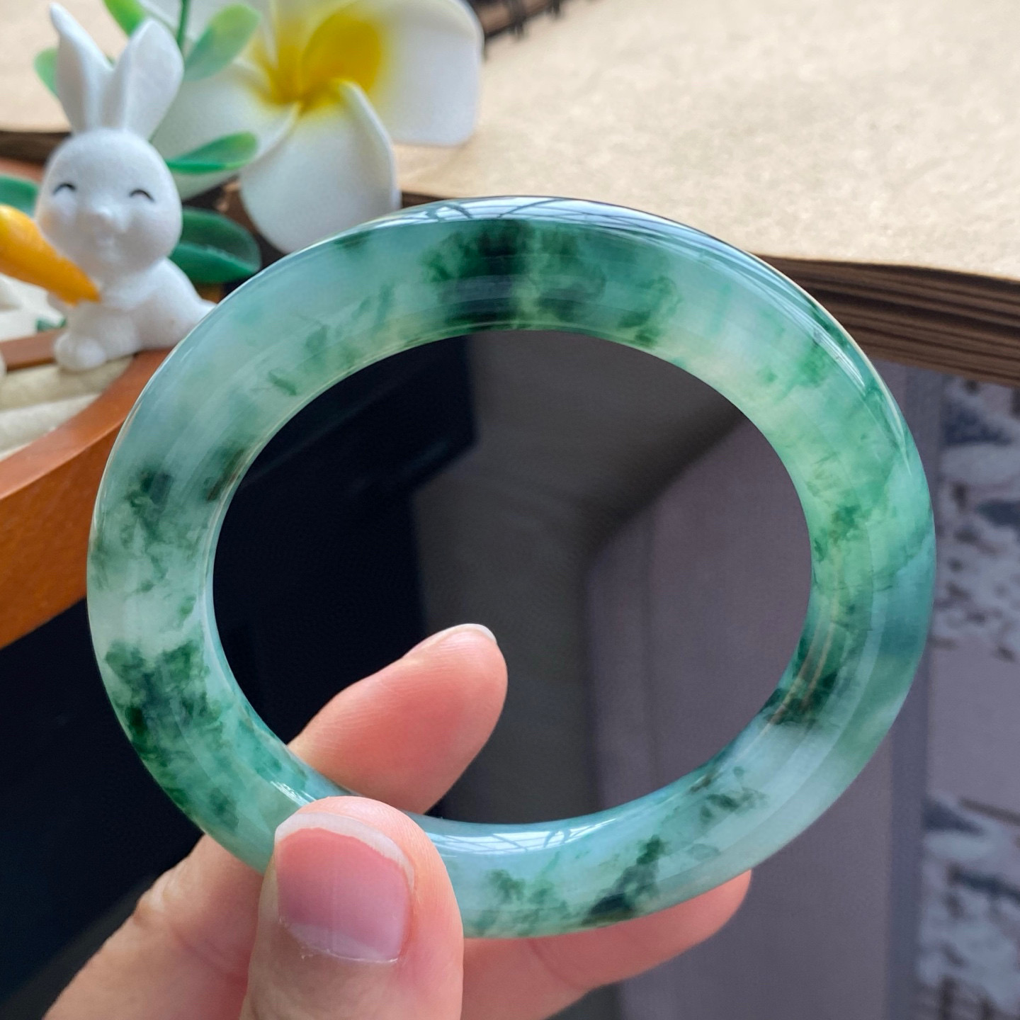 2.4批247号54.6-10.5-10.6冰飘花种水镯！深邃浓郁！