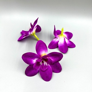 仿真兰花头花环花墙插花居家装饰摆设花假花婚庆塑料摆盘装饰花草