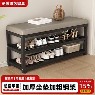 换鞋凳家用门口进门可坐穿鞋凳玄关凳软包多层鞋柜长条凳鞋架
