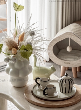 八度空间现代简约装饰摆件组合