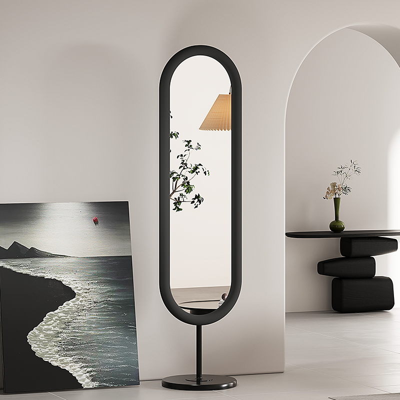 镜子全身镜设计感家用试衣镜小户型客厅落地镜轻奢高级感穿衣镜