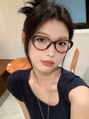 覆古猫眼眼镜近视女度数可配素颜小框茶色眼镜框镜架方圆脸韩版 潮