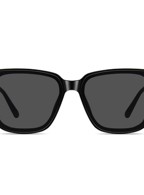 gm黑色方框墨镜女款高级感复古