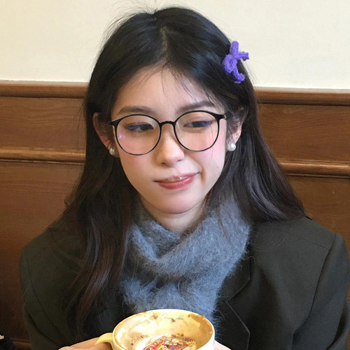 日系复古黑框眼镜女近视可配有度数素颜显脸小圆框眼镜框镜架超轻