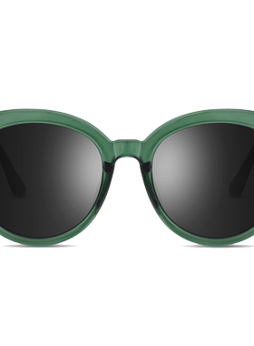 圆形大框时尚绿色嘻哈遮光眼镜
