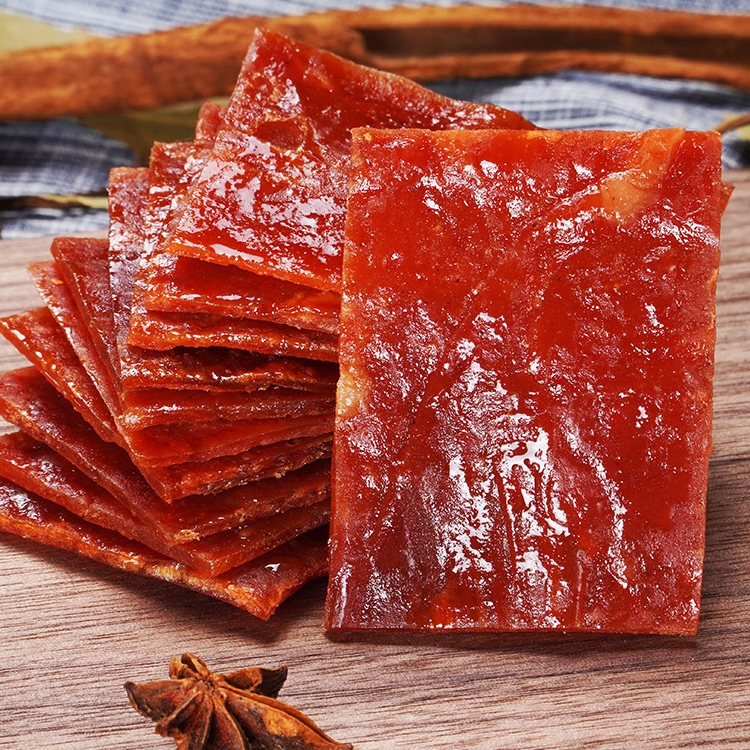 【佼佼流口水】猪肉脯100g*3袋零食小吃麻辣肉干网红休闲食品即食