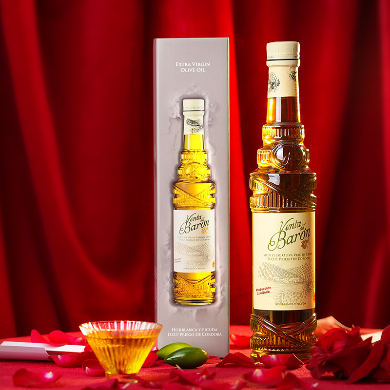 品利男爵特级初榨橄榄油500ml 西班牙进口送礼 可直饮 高端橄榄油
