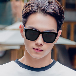潮韩版方形复古墨镜男士