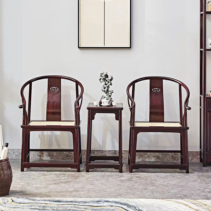 赞比亚紫檀藤面如意圈椅三件套中式家用会客椅全实木围椅红木家具,住宅家具,红木椅凳,淘宝优惠券,粉丝福利购,淘宝优惠卷