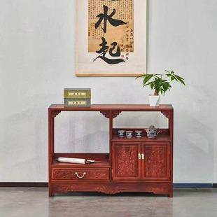 赞比亚紫檀西番莲餐边柜客厅多功能储物柜家用收纳备餐柜红木家具