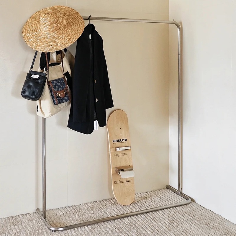 航杓不锈钢服装店展示架